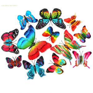 Butterfly Wall Decals, PVC Replica Butterfly Wall Stickers