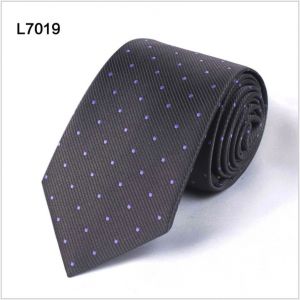 dot twill polyester ties, custom black neckties