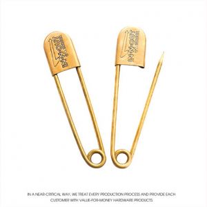large brass safety pins