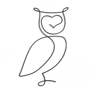 owl wire wall decors, wire wall arts
