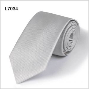 silvery grey polyester ties