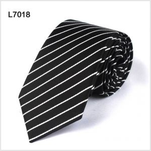 diagonal polyester ties, custom black neckties