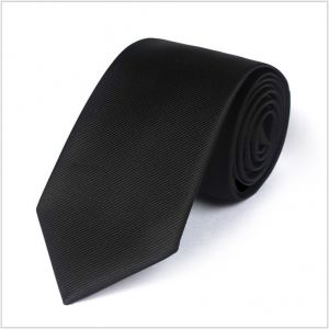 twill black polyester ties, custom neckties