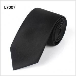 solid black polyester ties, custom neckties